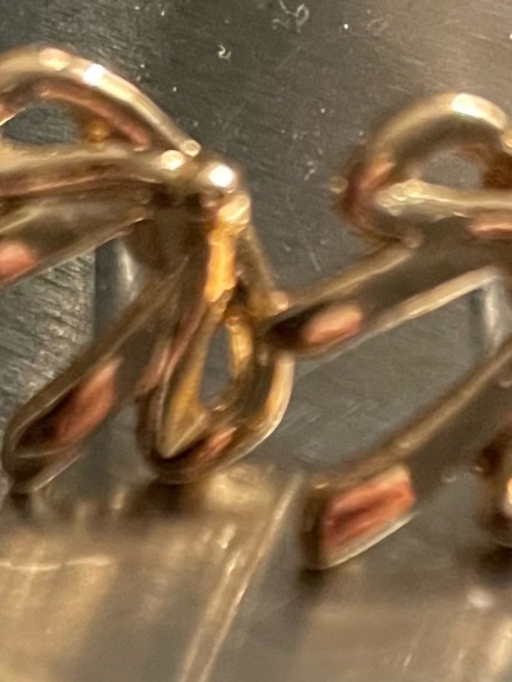 Gold Bow Earrings